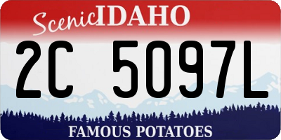 ID license plate 2C5097L