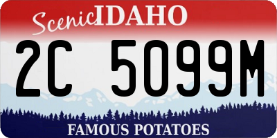 ID license plate 2C5099M