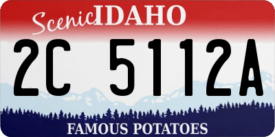 ID license plate 2C5112A