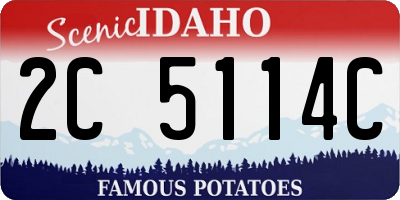 ID license plate 2C5114C