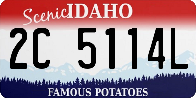 ID license plate 2C5114L