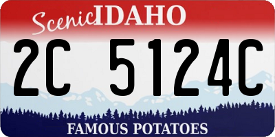 ID license plate 2C5124C