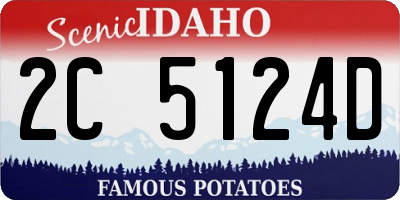ID license plate 2C5124D