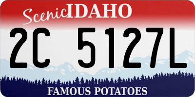 ID license plate 2C5127L