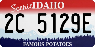 ID license plate 2C5129E