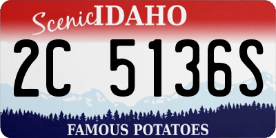 ID license plate 2C5136S