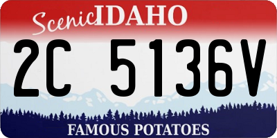 ID license plate 2C5136V