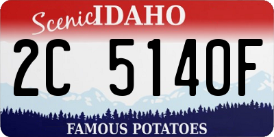 ID license plate 2C5140F