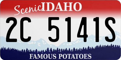 ID license plate 2C5141S