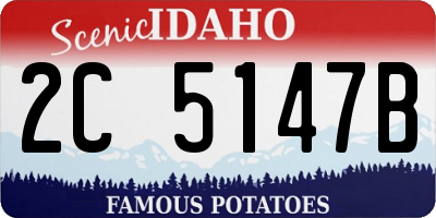 ID license plate 2C5147B