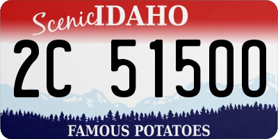 ID license plate 2C5150O