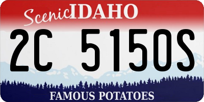 ID license plate 2C5150S