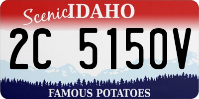 ID license plate 2C5150V