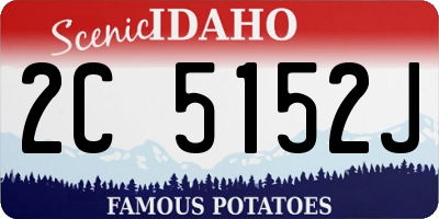ID license plate 2C5152J