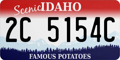 ID license plate 2C5154C