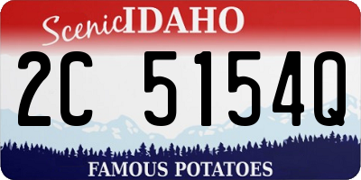 ID license plate 2C5154Q