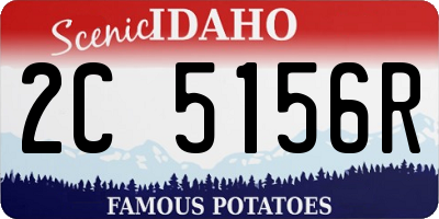 ID license plate 2C5156R
