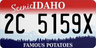 ID license plate 2C5159X