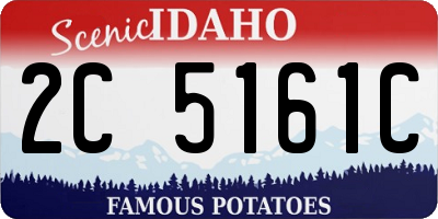 ID license plate 2C5161C