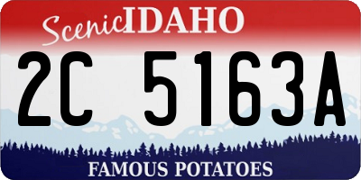 ID license plate 2C5163A