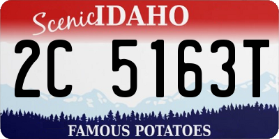 ID license plate 2C5163T