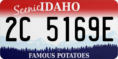 ID license plate 2C5169E