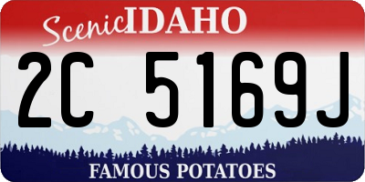 ID license plate 2C5169J