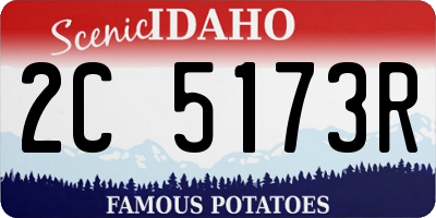 ID license plate 2C5173R