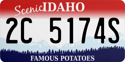 ID license plate 2C5174S