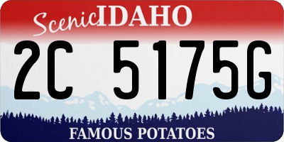 ID license plate 2C5175G