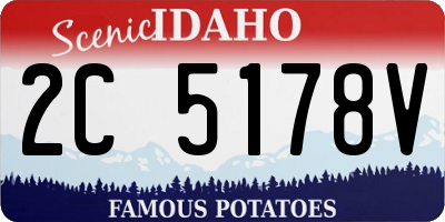ID license plate 2C5178V