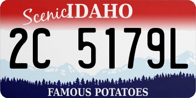 ID license plate 2C5179L
