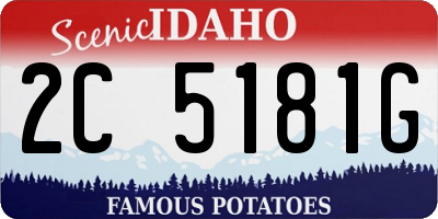 ID license plate 2C5181G