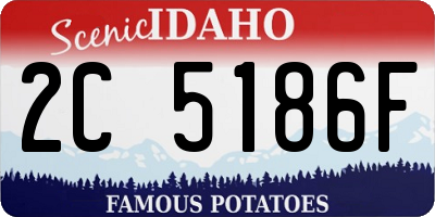 ID license plate 2C5186F