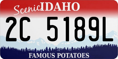 ID license plate 2C5189L