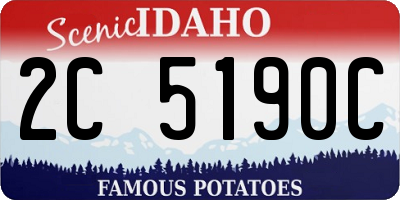 ID license plate 2C5190C
