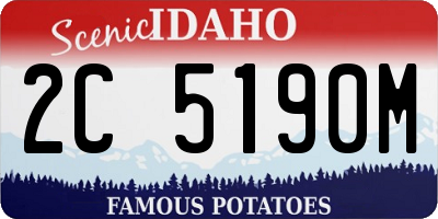 ID license plate 2C5190M