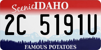 ID license plate 2C5191U