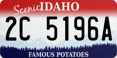 ID license plate 2C5196A
