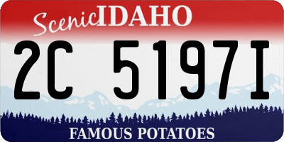 ID license plate 2C5197I