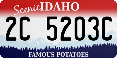 ID license plate 2C5203C