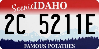 ID license plate 2C5211E