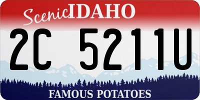 ID license plate 2C5211U