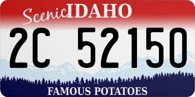 ID license plate 2C5215O