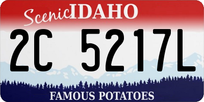 ID license plate 2C5217L