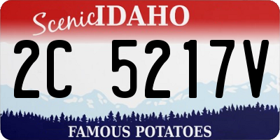 ID license plate 2C5217V