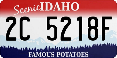 ID license plate 2C5218F