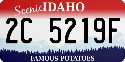 ID license plate 2C5219F