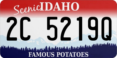 ID license plate 2C5219Q