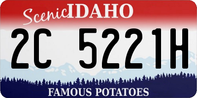 ID license plate 2C5221H
